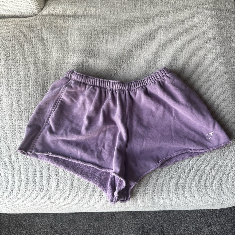 Gymshark Purple Fleece Shorts
